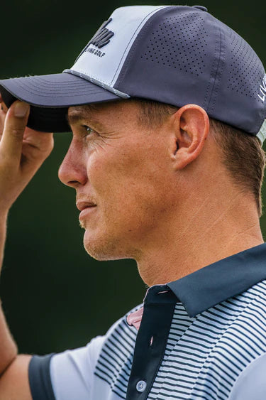 BooYaa Golf Cap - Steffi (Grey,White & Pink)